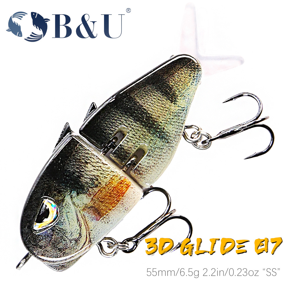 Fishing Lure Jerkbait - B&U 느린 싱킹 낚시 미끼 55mm