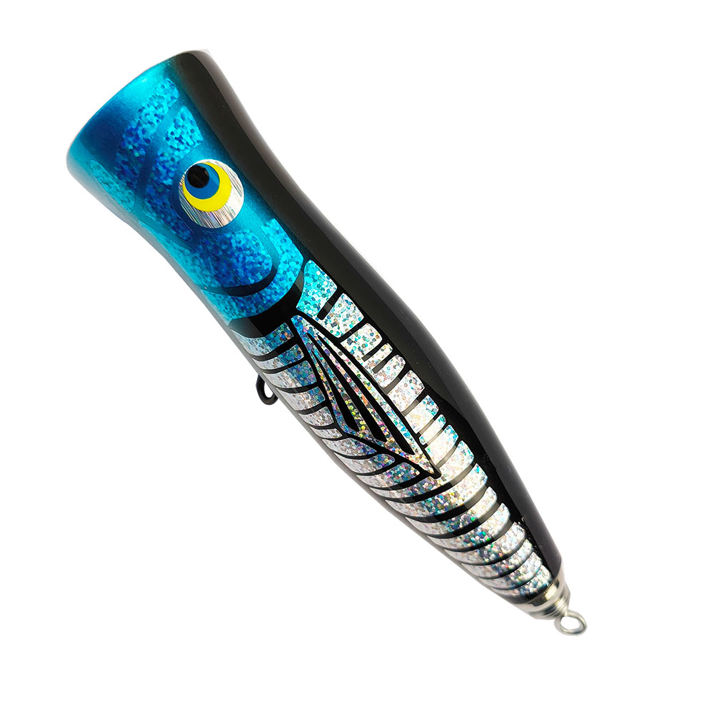 Fishing Lure Popper - 감마 목수 우드 플로팅 포퍼 스틱베이트