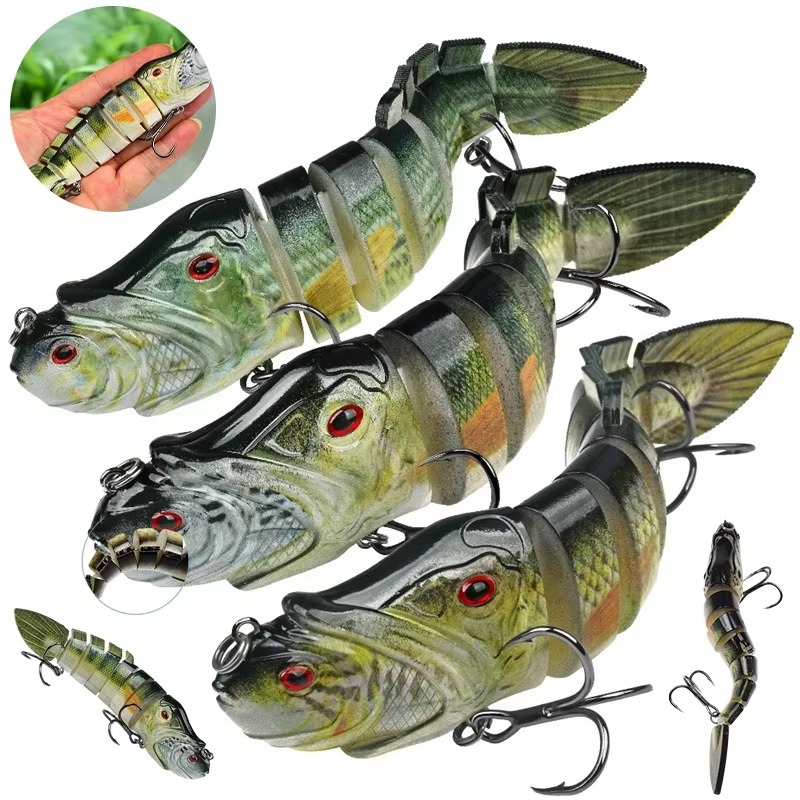 Fishing Lure Popper - 8-조인트 리얼리스틱 루어 8-섹션 로치 소프트