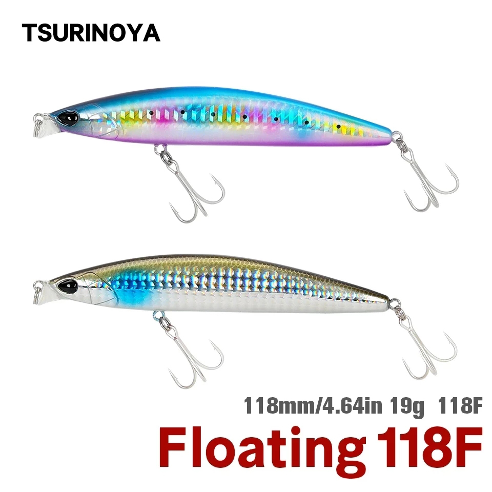 Fishing Lure Jerkbait - TSURINOYA-얕은 범위 플로팅 미노우, 롱 캐스팅