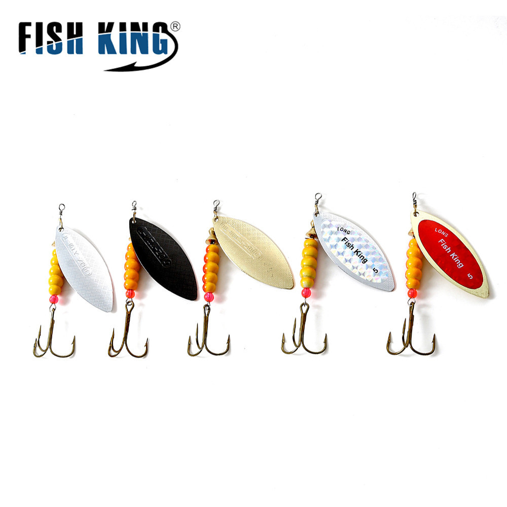 Fishing Lure Spinner - FISH KING 스피너 미끼, 0.125oz, 0.2oz,