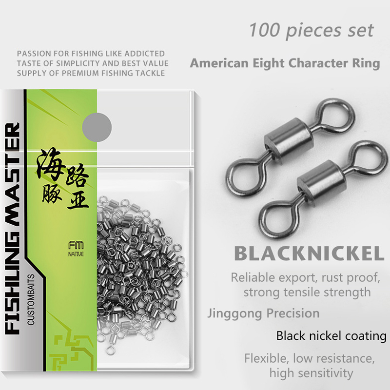 Fishing Lure Kit - ★ ▲ 100개 낚시 스위벨 스테인리스