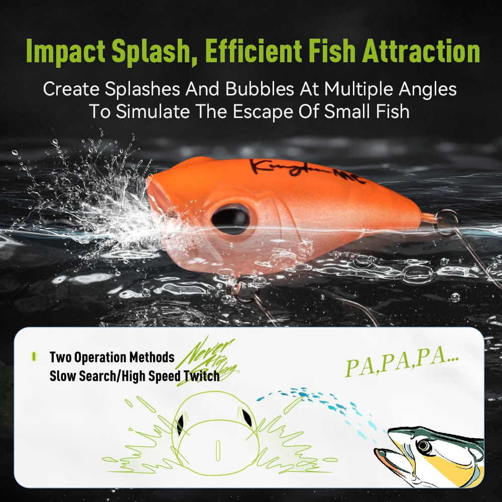 킹덤 마이크로 전문가 탑워터 포퍼 1.5g 2.2g 2 - Fishing Lure Popper 리뷰 및 가격
