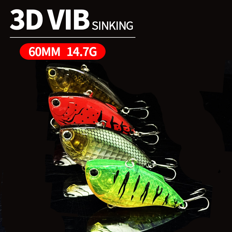 60mm 14.7g 싱킹 VIB 낚시 루어 인공 하드베 - Fishing Lure Jerkbait 리뷰 및 가격