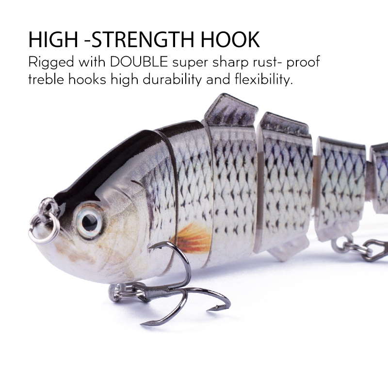 Hanlin 5 개/대 멀티 관절 10cm 16.5g  - Fishing Lure Spinner 리뷰 및 가격