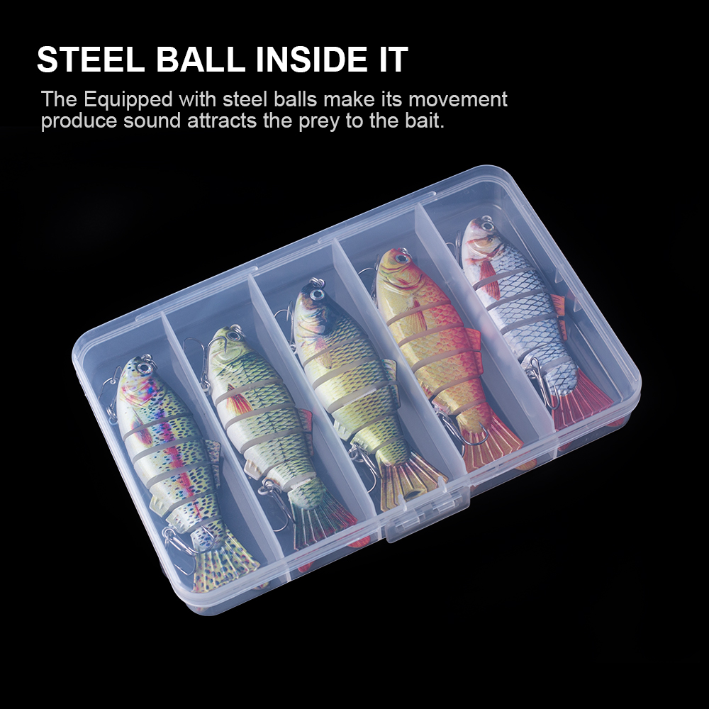 Hanlin 5 개/대 멀티 관절 10cm 16.5g  - Fishing Lure Spinner 리뷰 및 가격