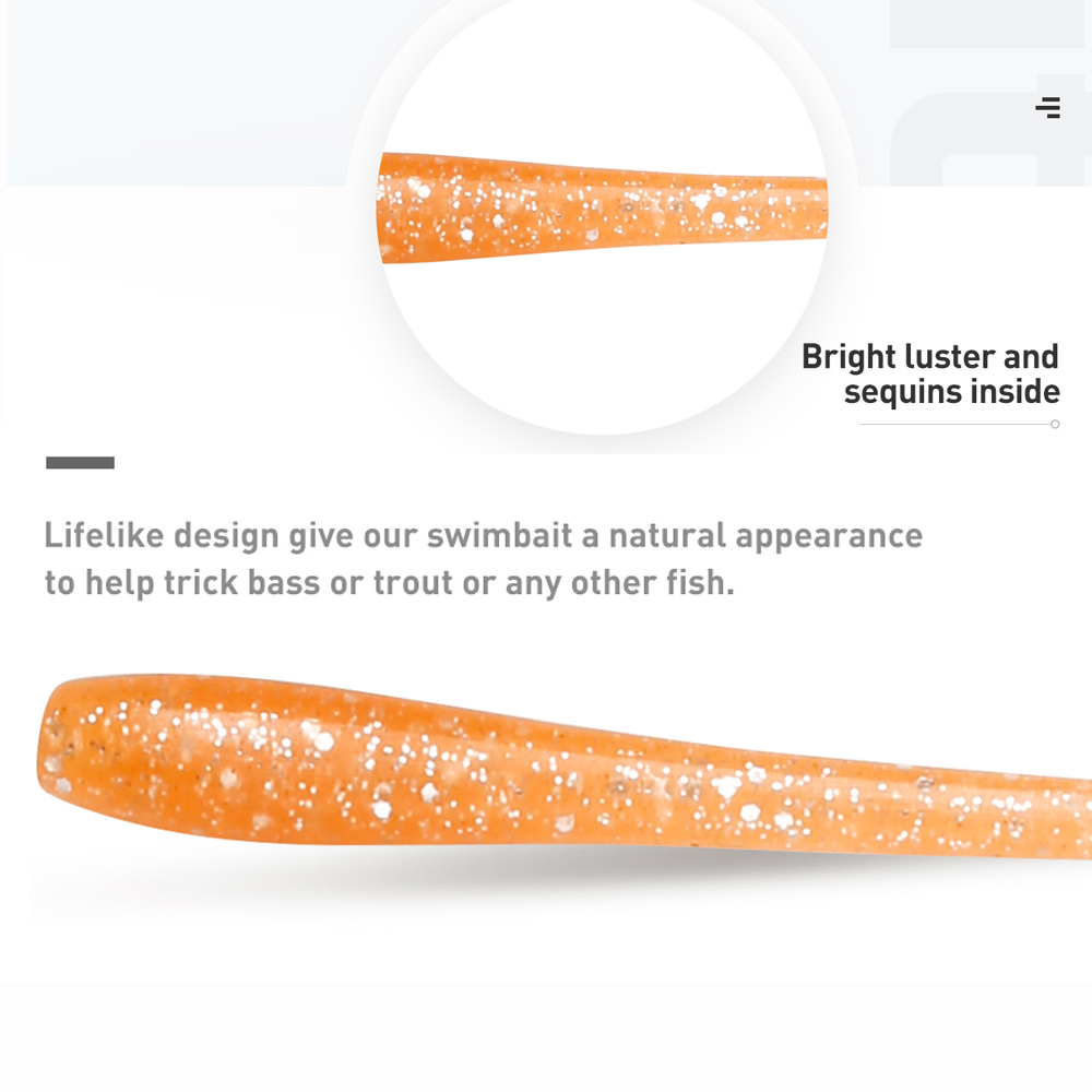 JOHNCOO 50 개/상자 소프트 웜 락 피쉬 루어  - Fishing Lure Soft Plastic 리뷰 및 가격