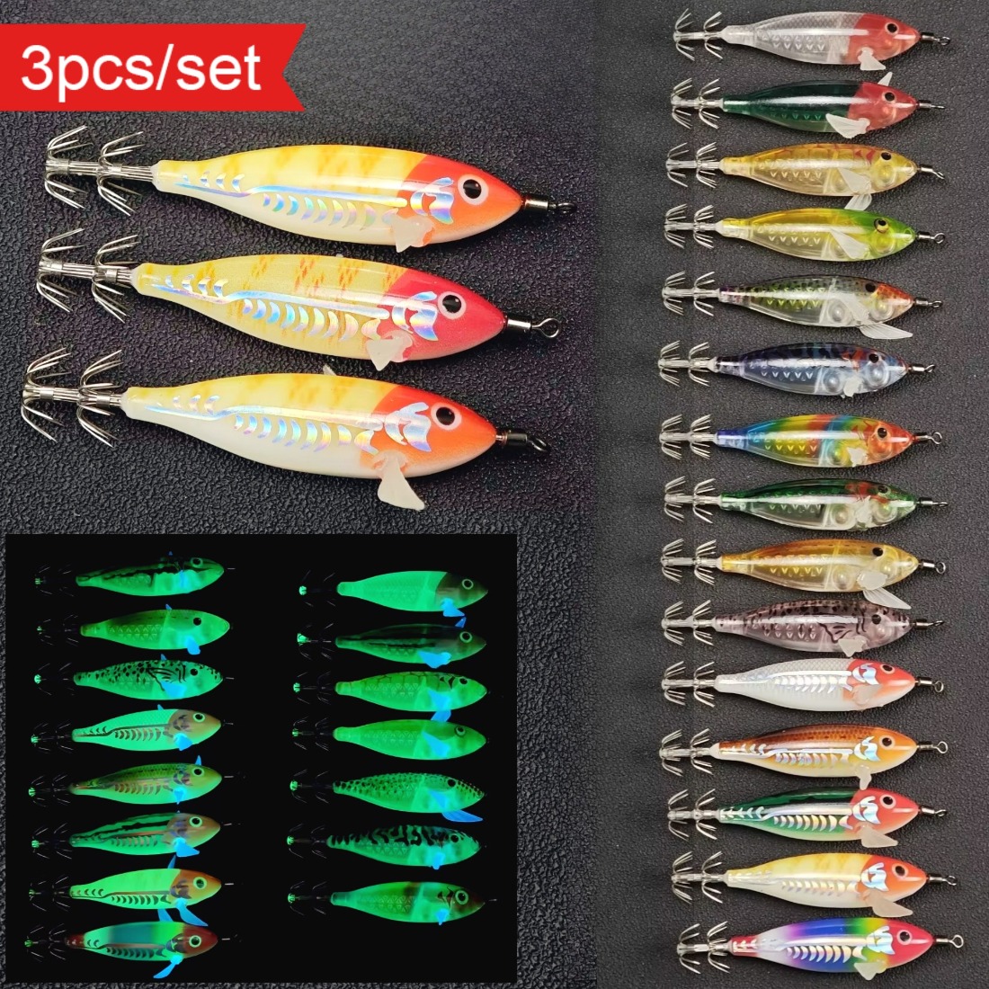 BRAVMACK 3Pcs Egi 오징어 지그 키트 8c - Fishing Lure Kit 리뷰 및 가격