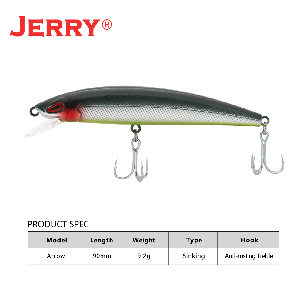 제리 화살 싱킹 캐스팅 트롤링 미노우 미끼 90mm,  - Fishing Lure Jerkbait 리뷰 및 가격