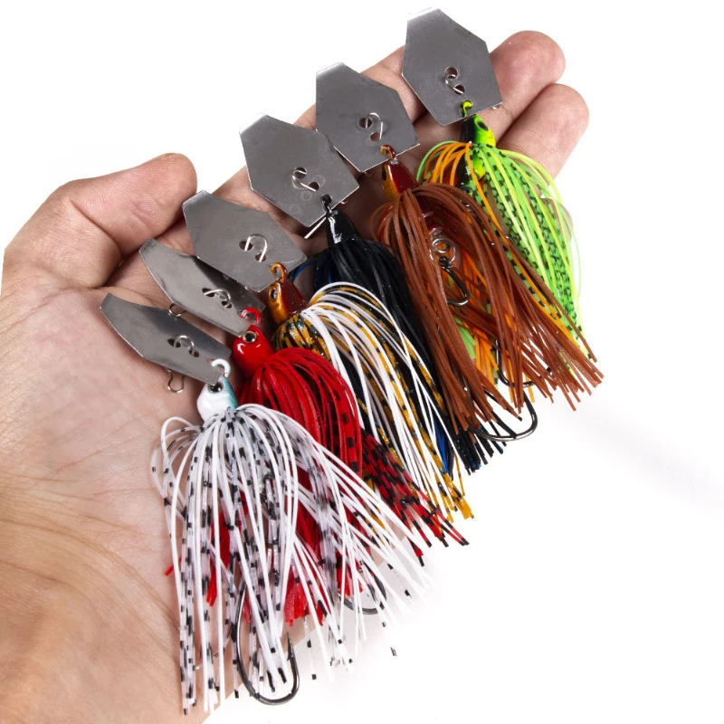 6 개/대 Chatterbait 낚시 미끼 키트 스피너 - Fishing Lure Spinnerbait 리뷰 및 가격
