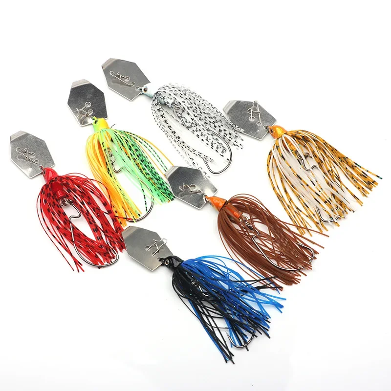 6 개/대 Chatterbait 낚시 미끼 키트 스피너 - Fishing Lure Spinnerbait 리뷰 및 가격
