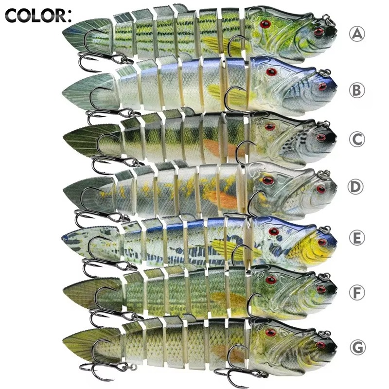 8-조인트 리얼리스틱 루어 8-섹션 로치 소프트 플라스 - Fishing Lure Popper 리뷰 및 가격