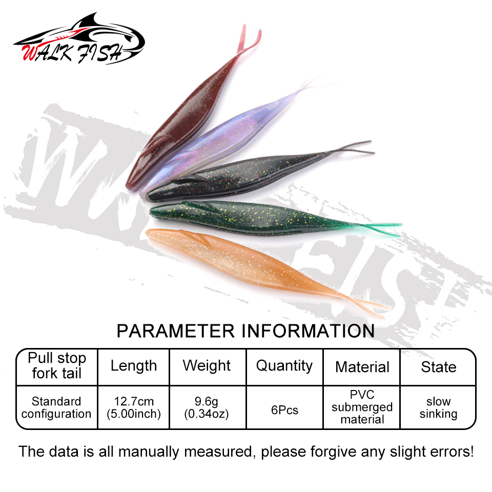 WALK FISH 6개/세트 12.7cm 8g/9.6g - Fishing Lure Swimbait 리뷰 및 가격