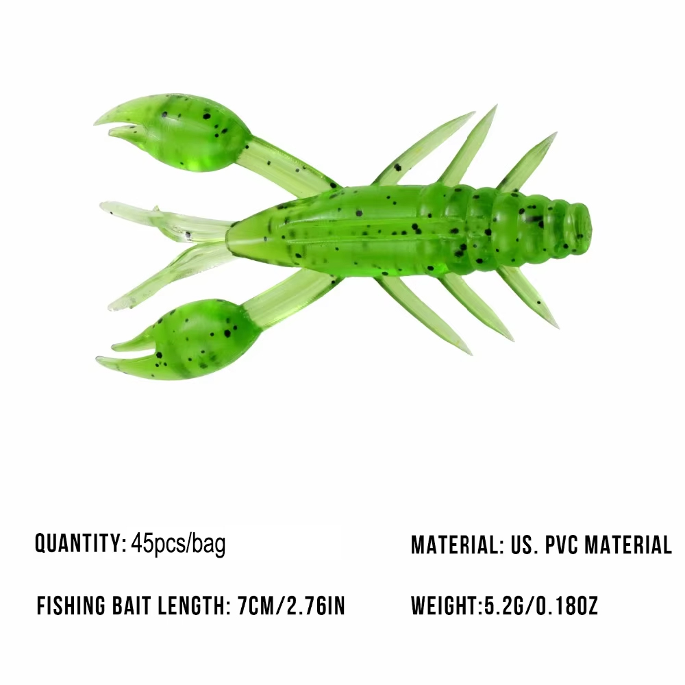 45개 야광 소프트 크레이피쉬 루어 70mm 실리콘 인 - Fishing Lure Soft Plastic 리뷰 및 가격