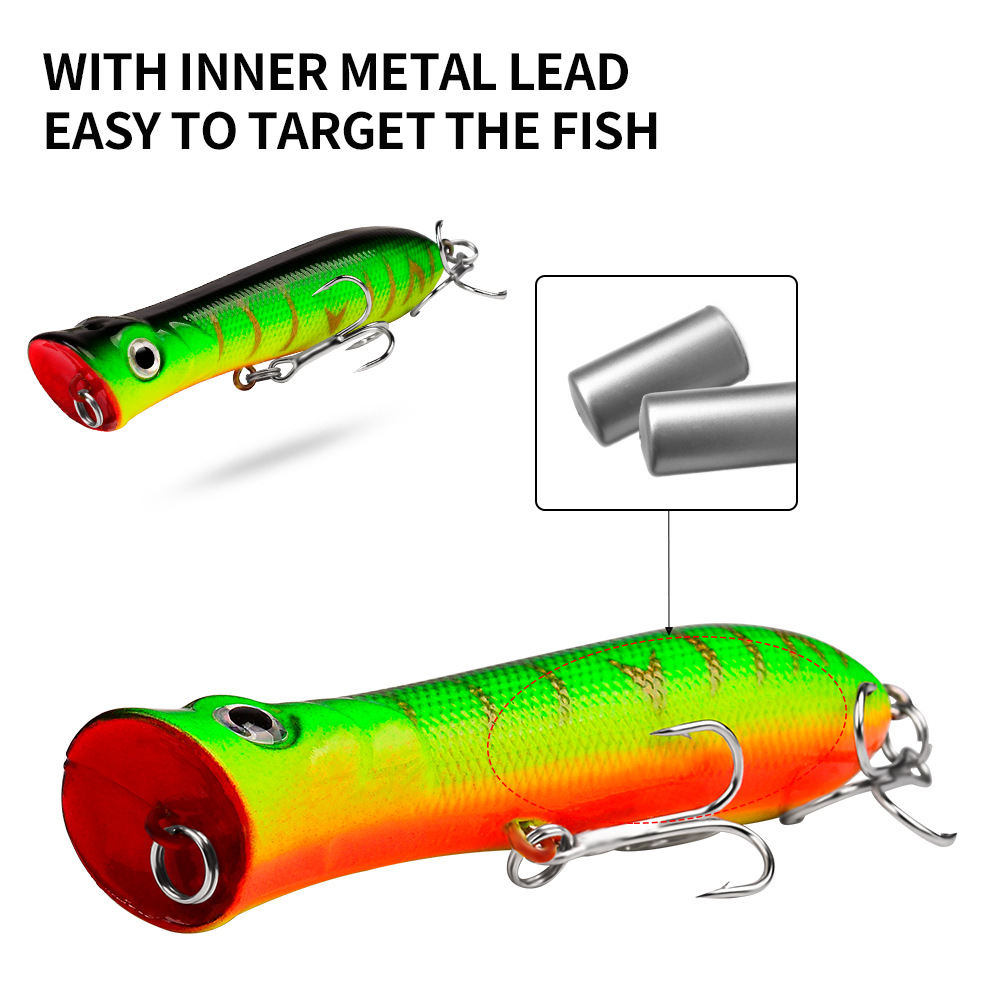 민물 낚시용 프리미엄 롱 캐스팅 포퍼, 강한 후크 및  - Fishing Lure Popper 리뷰 및 가격