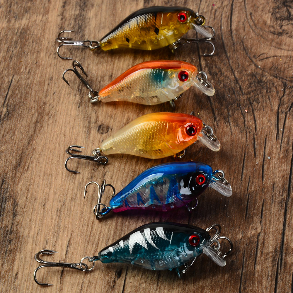 5개입 플로팅 크랭크베이트 미끼 낚시 루어 워블러 크랭 - Fishing Lure Jerkbait 리뷰 및 가격