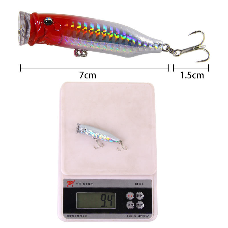 5Pcs 탑워터 포퍼 낚시 미끼 7cm 9.4g 퍼치  - Fishing Lure Popper 리뷰 및 가격