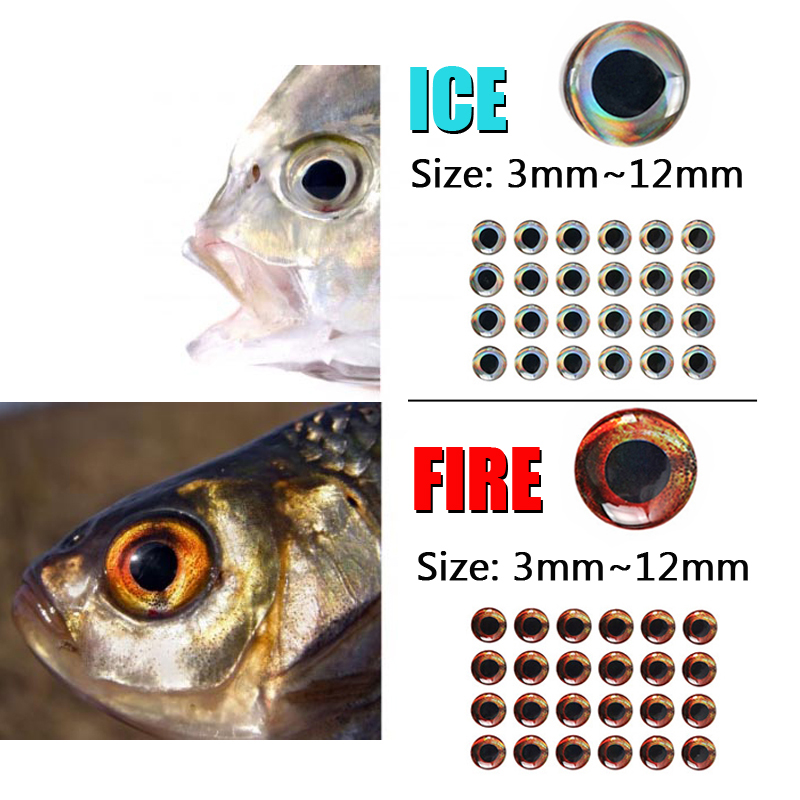 200개입 3D 실물 같은 시뮬레이션 에폭시 피쉬 아이 - Fishing Lure Crankbait 리뷰 및 가격