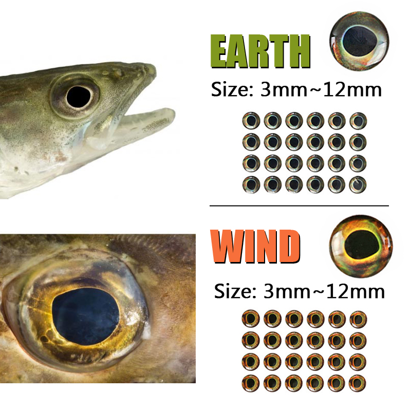 200개입 3D 실물 같은 시뮬레이션 에폭시 피쉬 아이 - Fishing Lure Crankbait 리뷰 및 가격